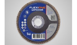 Круг лепестковый конический 125х22мм Р40 Flexionе Цирконий