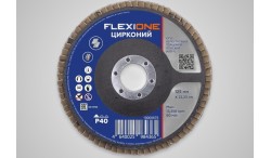Круг лепестковый плоский 125х22мм Р40 Flexione Цирконий